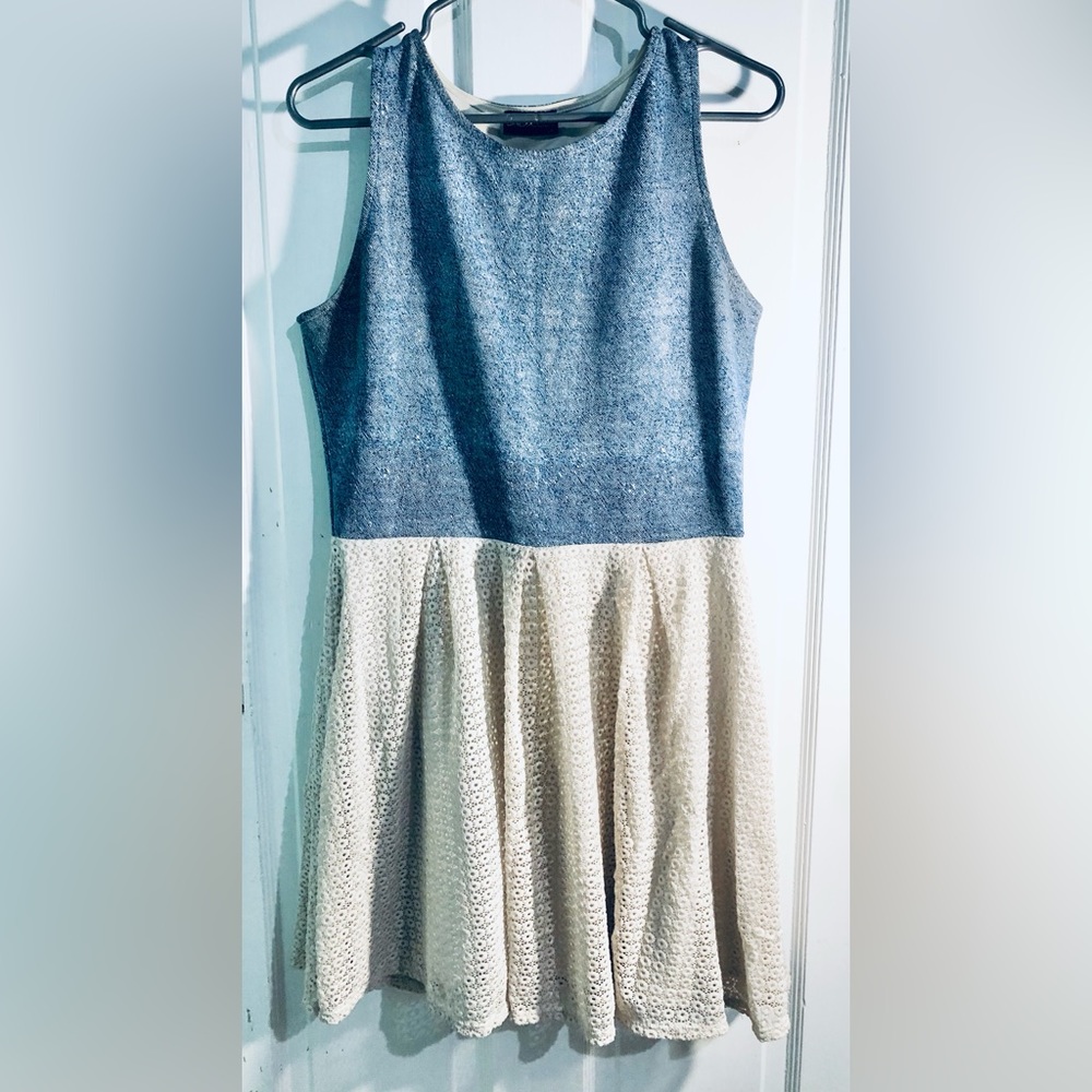 [DRESSCODE LA] Denim Lace Dress